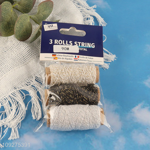 Online wholesale 3rolls string diy packaging rope