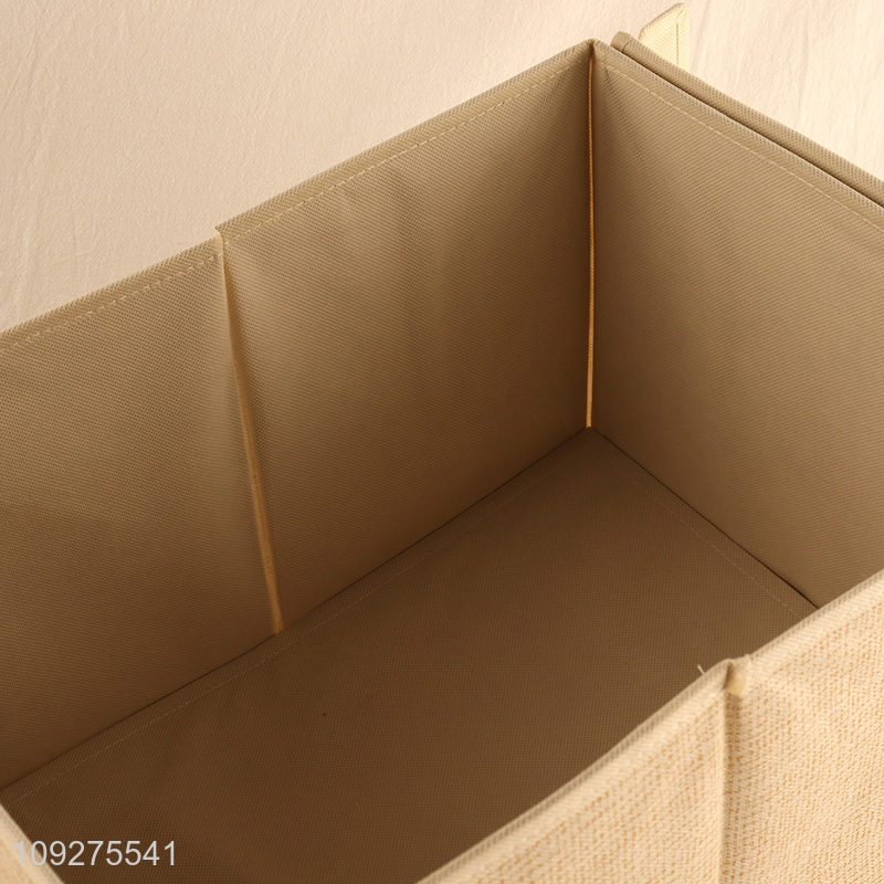 New arrival non-woven fabric storage basket with handle