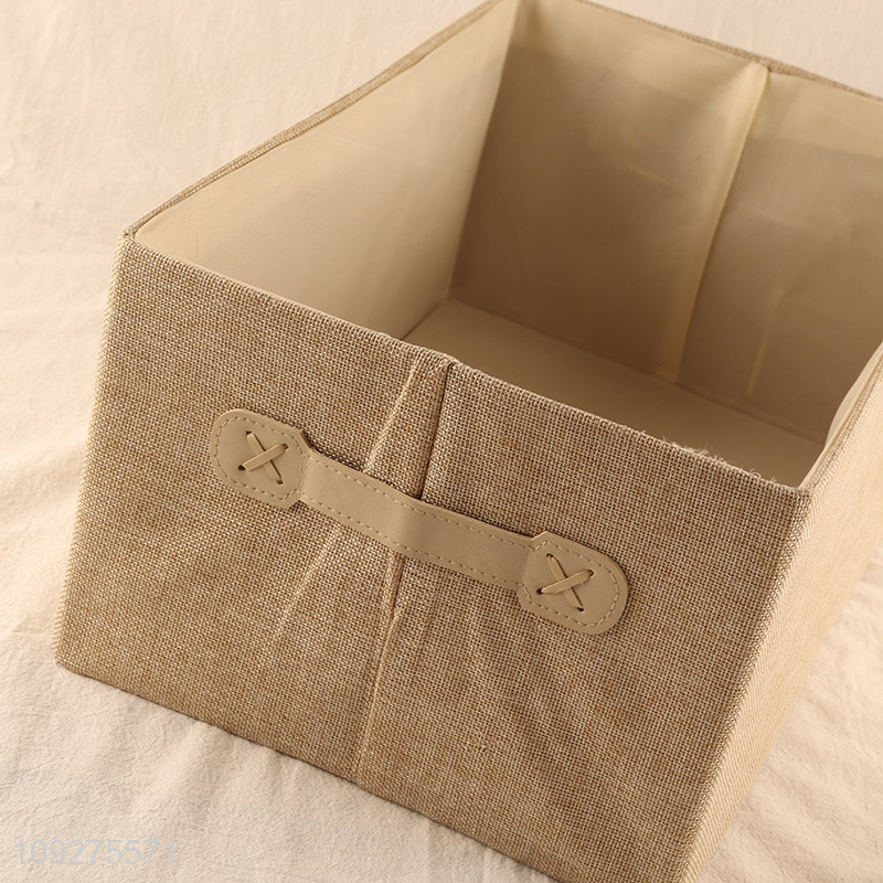 Low price household non-woven fabric storage basket for sale