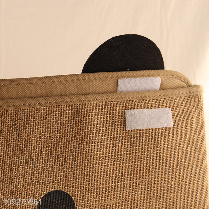Factory price cartoon non-woven fabric storage basket