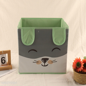 Yiwu market cartoon non-woven fabric storage basket