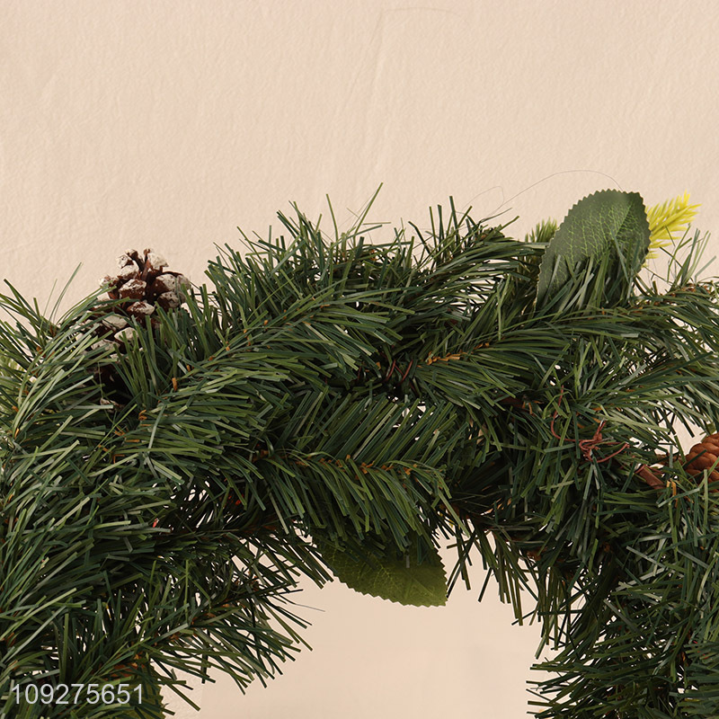 Low price decorative wreaths christmas decoration supplies