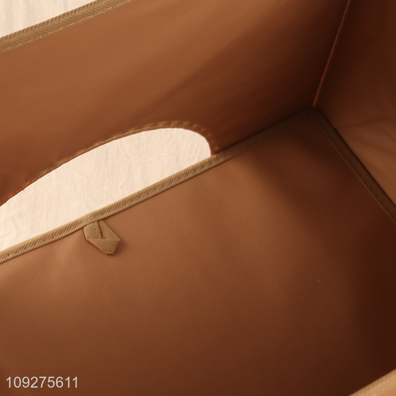 Hot products cartoon printed non-woven fabric storage basket