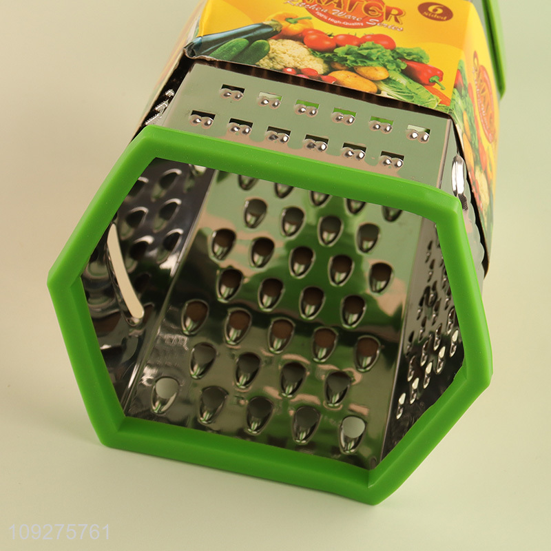 Low price 6sides kitchen gadget vegetable grater for sale