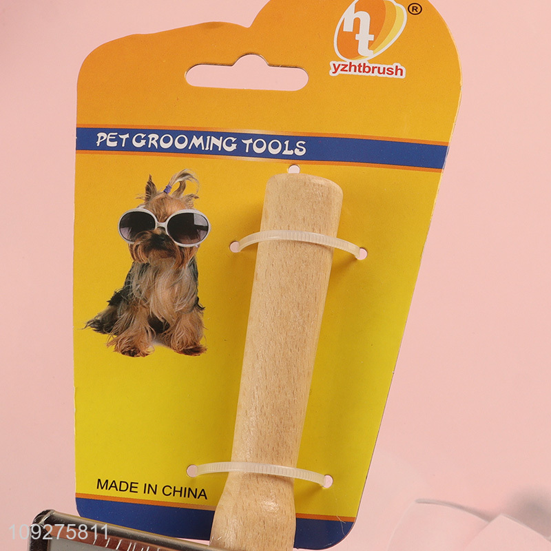 Hot products rectangle pet grooming comb pet brush