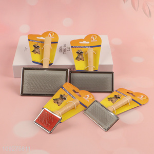 Hot products rectangle pet grooming comb pet brush