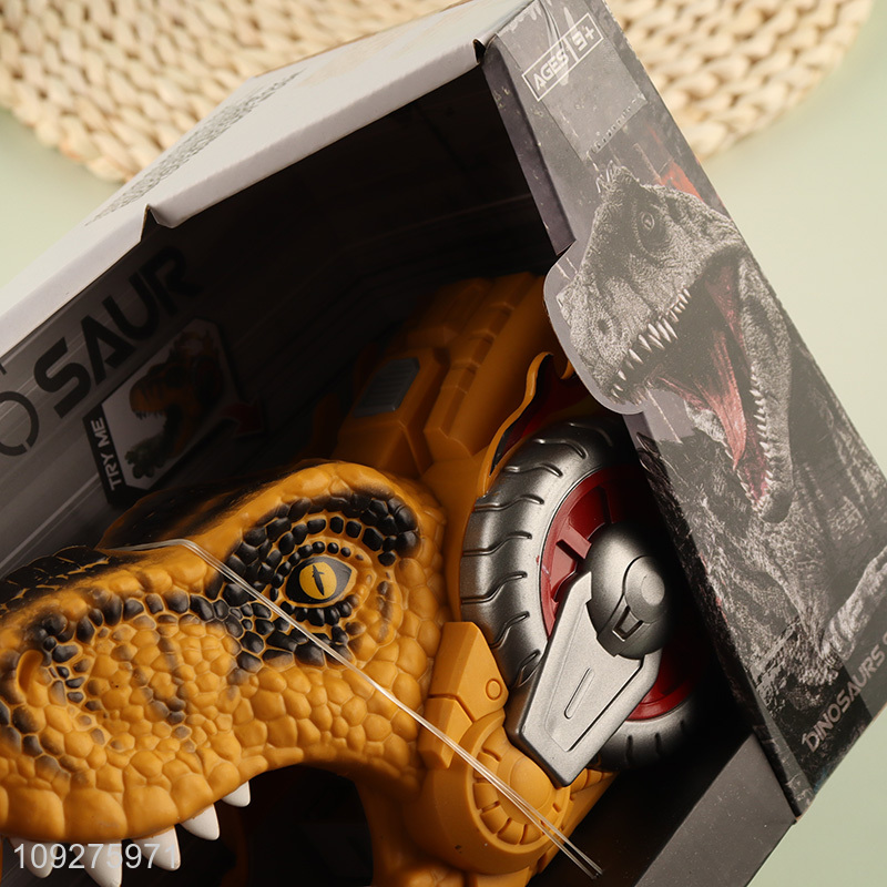 Factory Supply Kids Press Ejection Dinosaur Car Toys