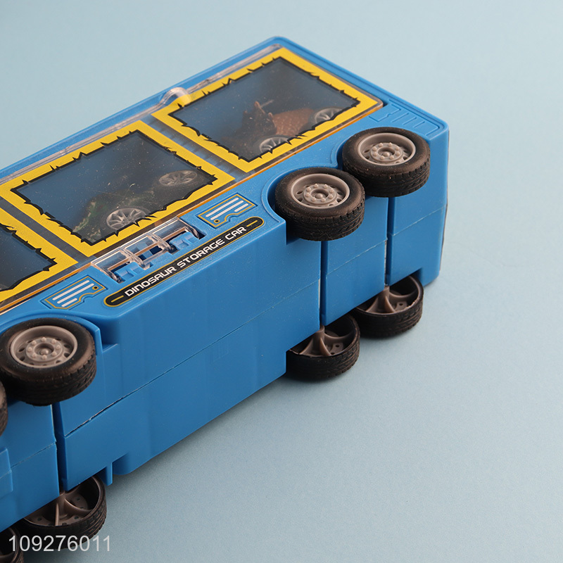 Factory supply children dinosaur truck transport kit with lights&music