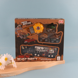 Latest products dinosaur series inertial vehicle toy for kids