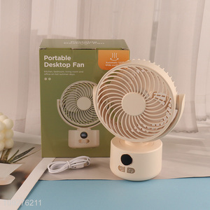 China products household portable desktop fan rachargeable fan