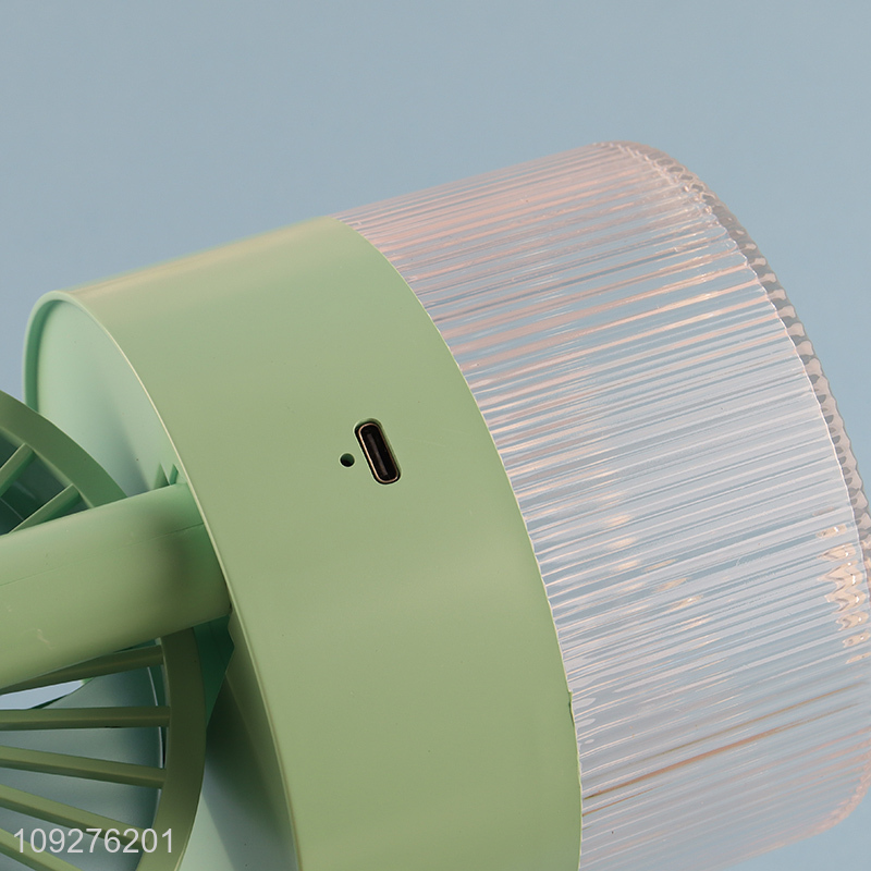 Factory price household rechargeable humidifier fan for sale