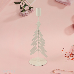 Factory price christmas tree shape metal candle holder