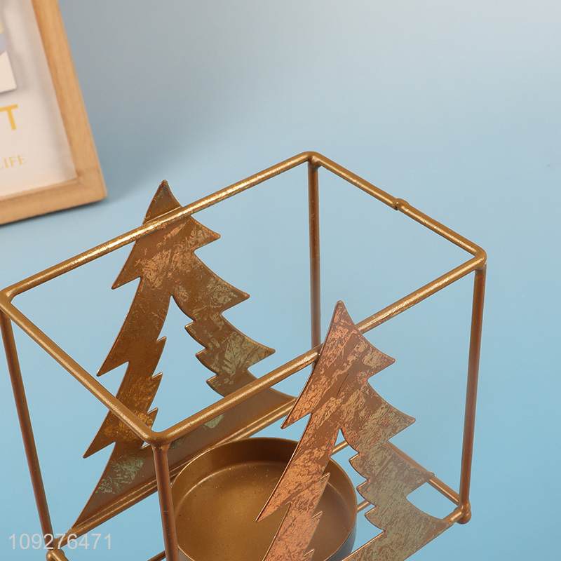 Yiwu market christmas series metal candle holder