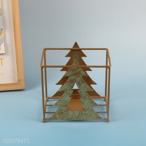 Yiwu market christmas series metal candle holder