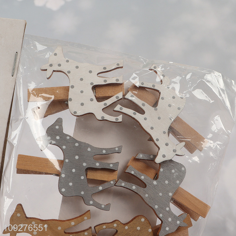 China products wooden christmas series paper clips
