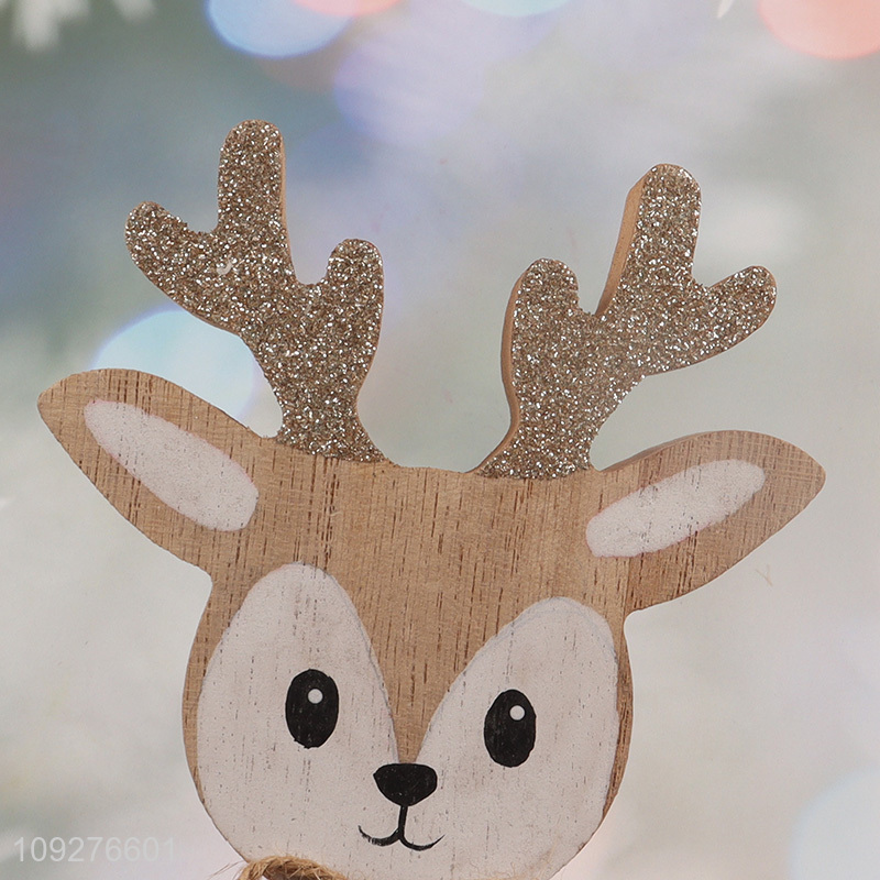 Good selling wooden christmas ornament decoration for tabletop