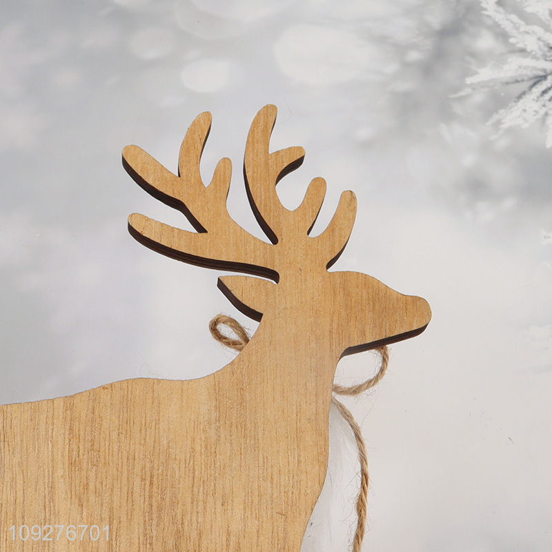 Low price desktop decor wooden christmas ornament decoration