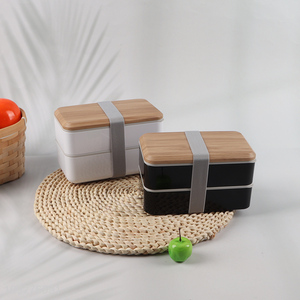 New arrival double-layer food container lunch box for sale