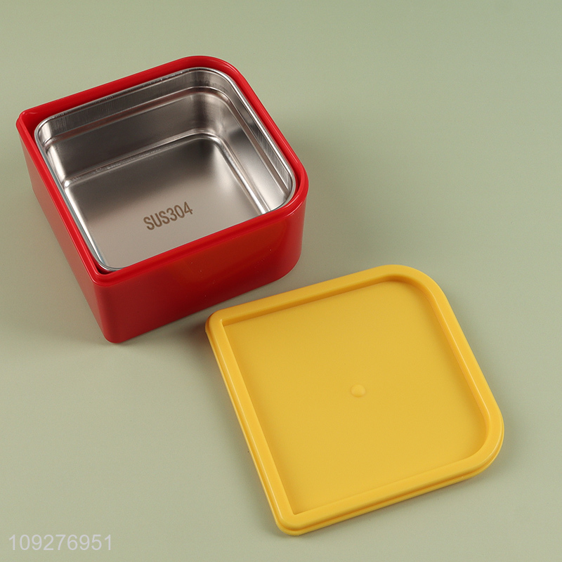 Yiwu market double-layer stainless steel food container lunch box