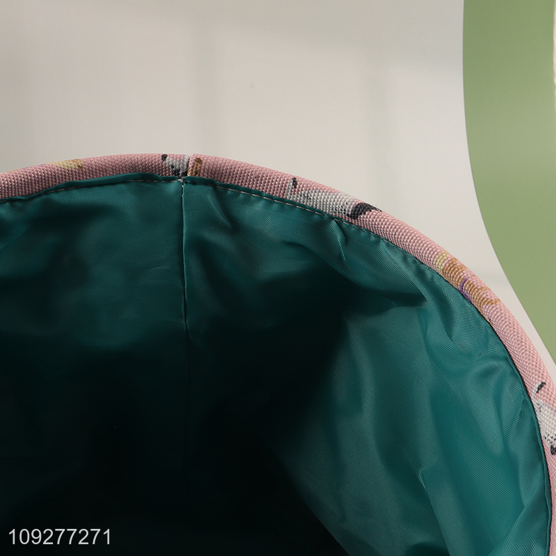 Hot items polyester printed storage basket storage container with handle