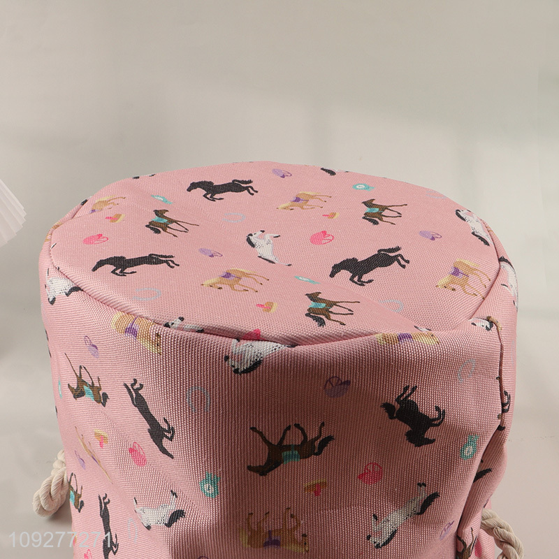 Hot items polyester printed storage basket storage container with handle