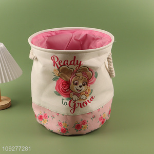 Good price cartoon storage basket storage container with handle