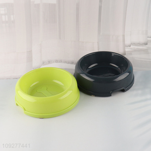 Top selling round plastic pet feeder pet bowl wholesale