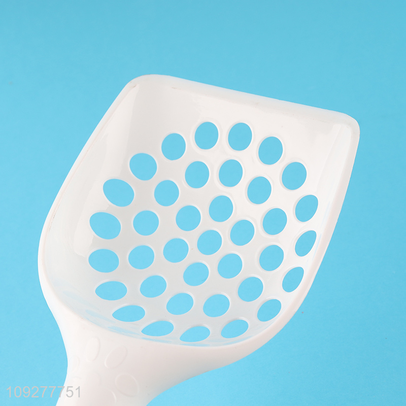 Good quality white plastic pet pooper scooper cat litter scoop