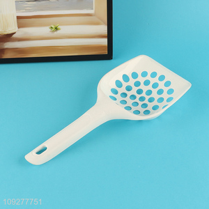 Good quality white plastic pet pooper scooper cat litter scoop