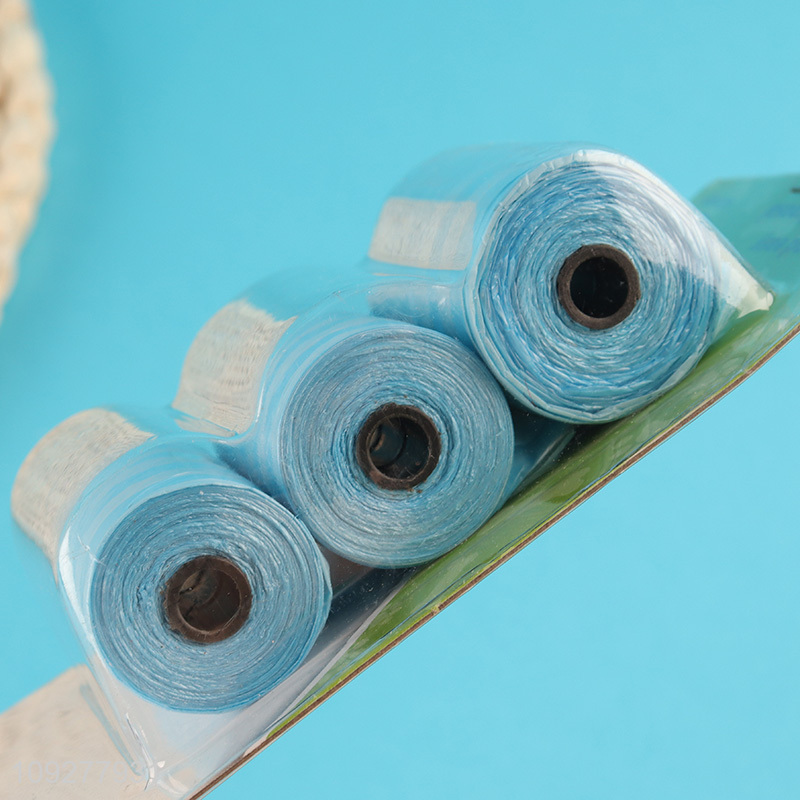 Online wholesale 3rolls portable pet dog poop bags set