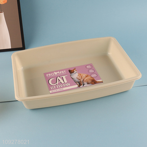 Low price plastic pet cat litter box pet toilet for sale