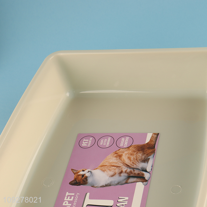 Low price plastic pet cat litter box pet toilet for sale