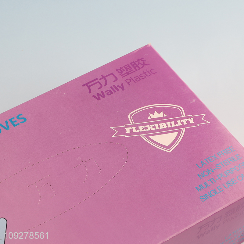 Hot products 100pcs powder free vinyl nitrile blend gloves