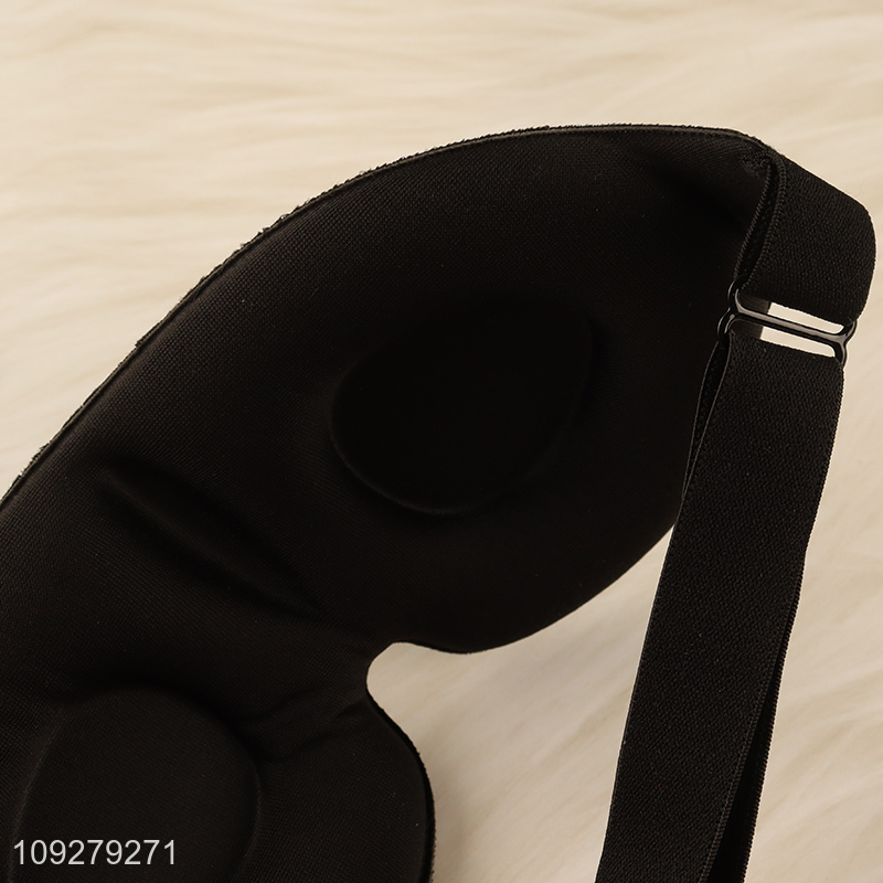 Good selling black soft 3D eye sleep mask wholesale