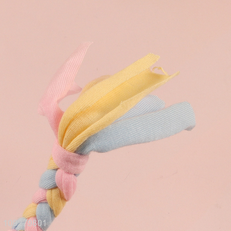 Best quality tpr pet chew toys teething toys with cotton rope