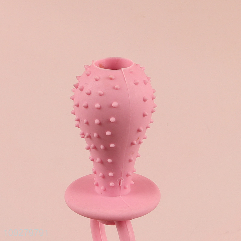 Hot selling tpr pet chew toys teething toys with cotton rope