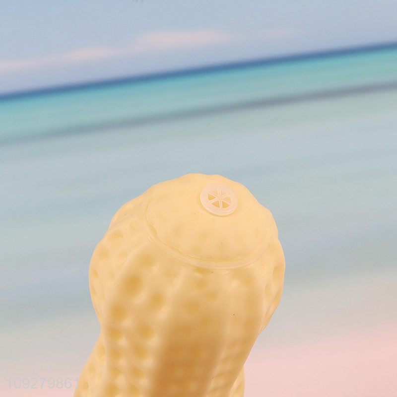 Good sale peanut shape tpr pet chew toys teething toys