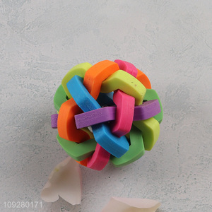 Low price colorful pet interactive toys pet ball toys