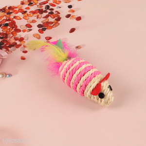 Good sale mouse shape pet interactive toy cat teaser toy