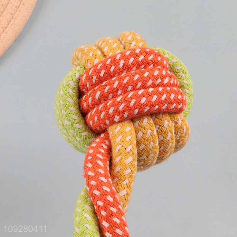 Popular products cotton rope pet chew toys teething toys for sale