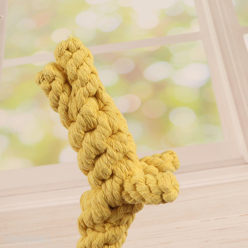 Factory direct sale cotton rope pet chew toys teething toys