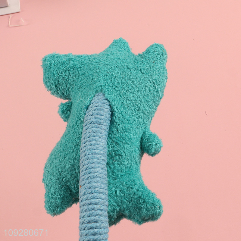 Yiwu market cartoon pet chew toys teething toys with cotton rope