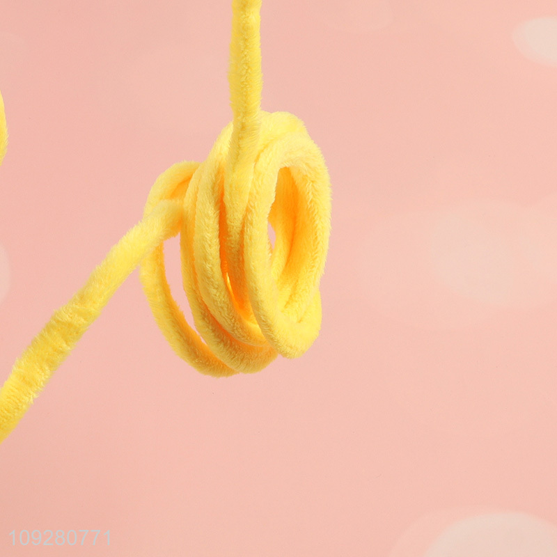 Top products retractable spring plush ball cat teaser