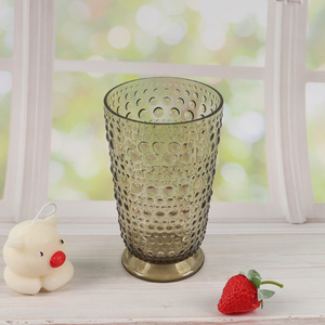 Top products glass embossed water cup drinking cup water mug
