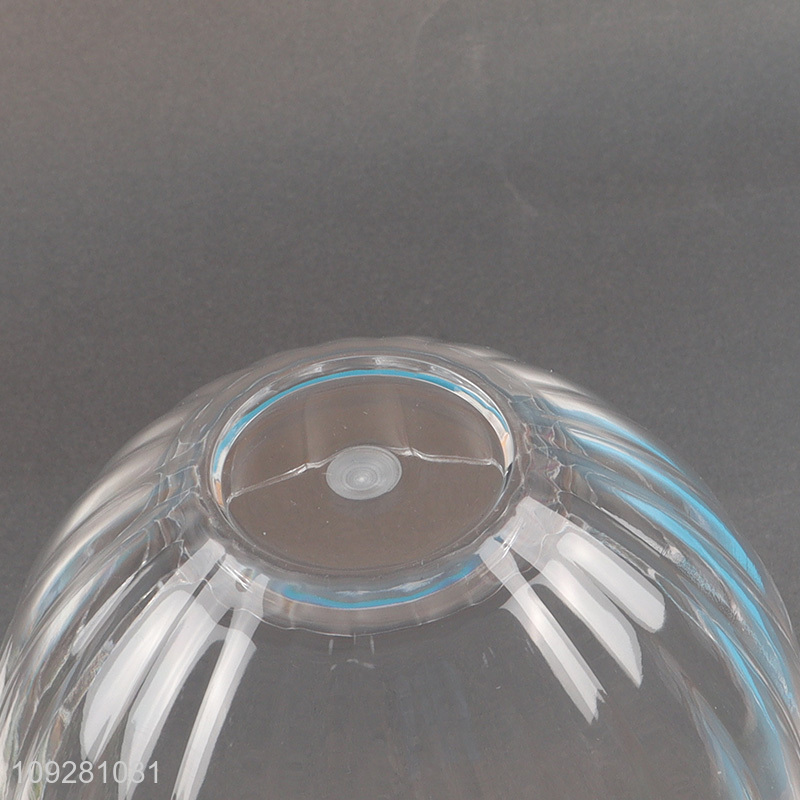 Good selling clear glass kitchen tableware salad bowl