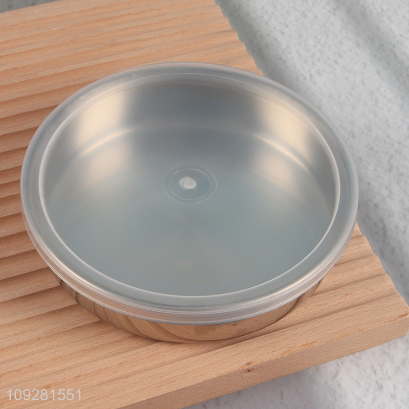 Factory price portable stainless steel lunch box with spoon