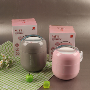 Yiwu market portable stainless steel lunch box with handle