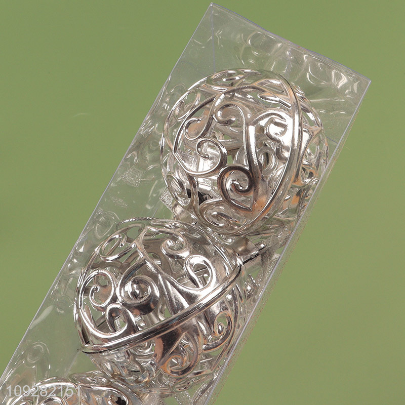 Good selling silver round christmas decoration christmas ball