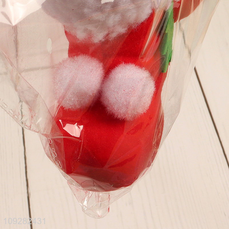 Latest products 2pcs christmas boots christmas hanging ornament decoration set