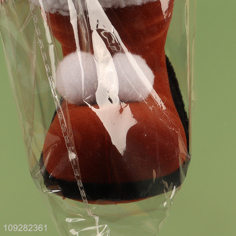 Low price mini christmas boots christmas hanging ornament decoration